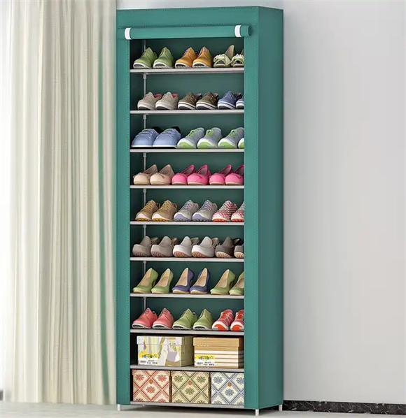 Shoe rack with cover